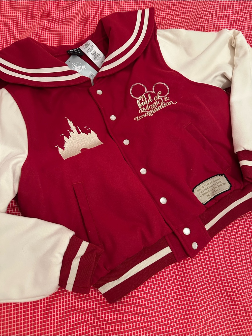 Women’s Red Disneyland Parks Varsity Jacket